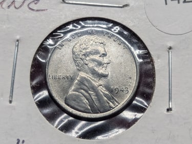 1943 Uncirculated Steel Lincoln Wheat Cent