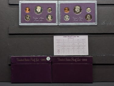 1985-S & 1986-S US Proof Set