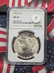 1922 P Peace Dollar NGC MS 65 6600943,