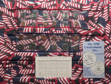 1997 P&D & 1998 P&D Uncirculated US Mint Sets - 20 Coins