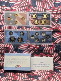 2009-S US Mint Proof Set in OGP w/ COA, 18 Coins, This Set Has It All! Bicentennial Cents,