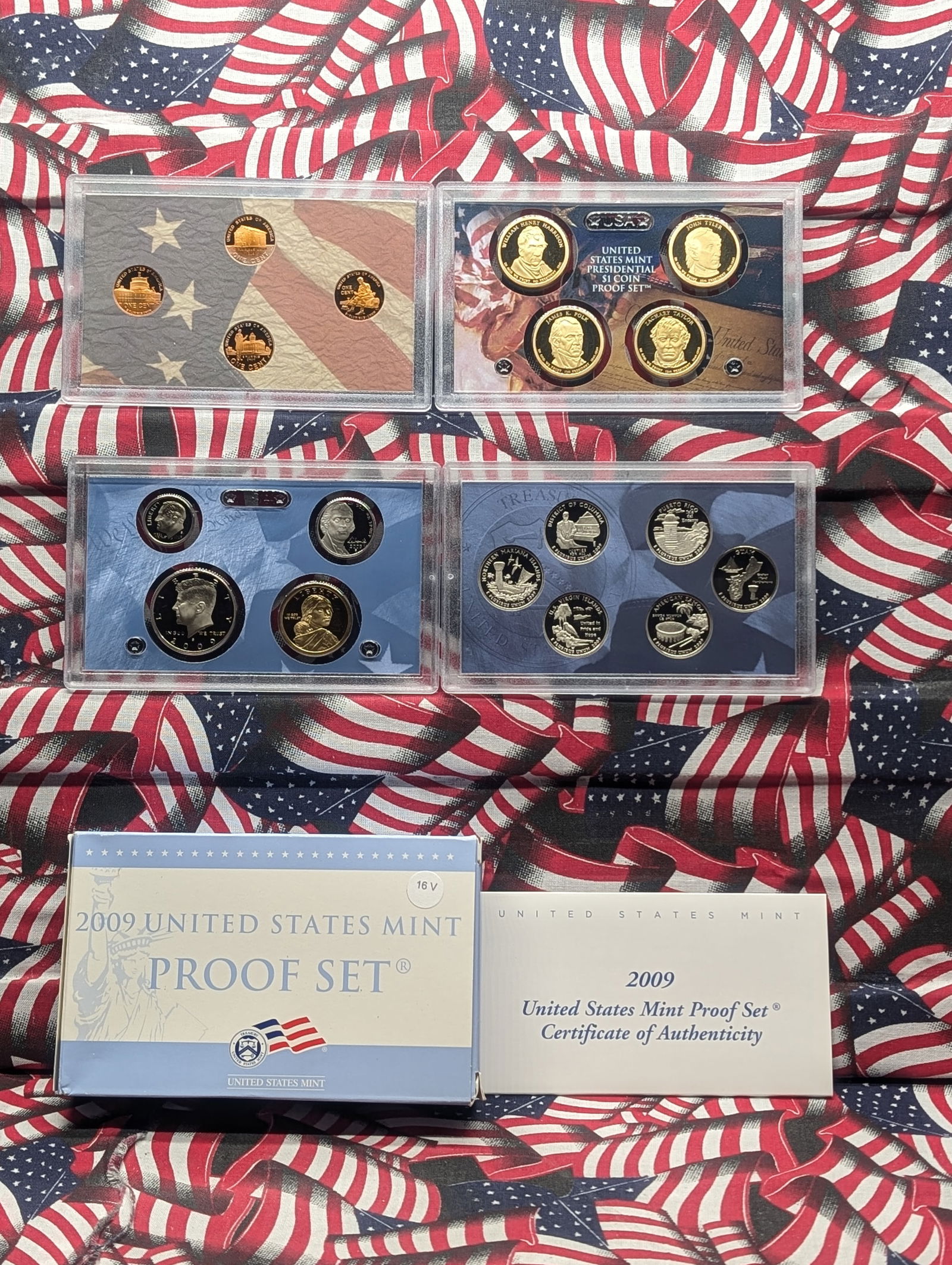 2009-S US Mint Proof Set in OGP w/ COA, 18 Coins, This Set Has It All! Bicentennial Cents, (1 of 10)