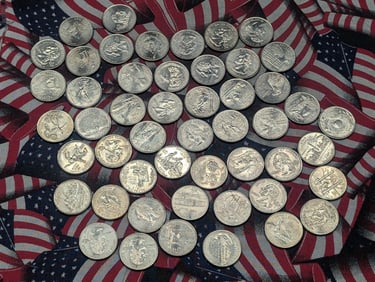 Complete 50 State Quarters "P" mint, except KY & OH which are "D"'s