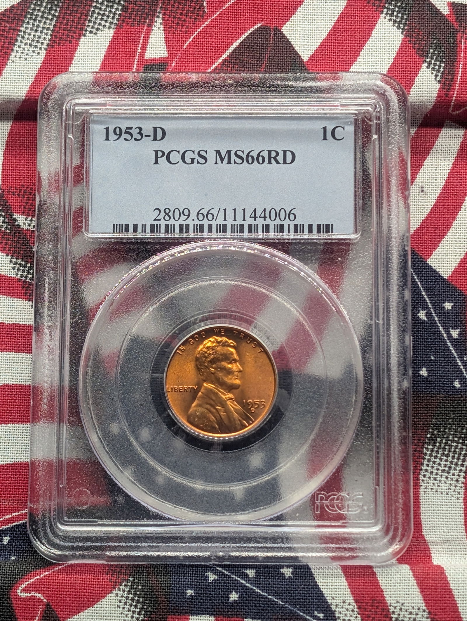 1953-D Lincoln Wheat Cent MS66 RD By PCGS (1 of 4)