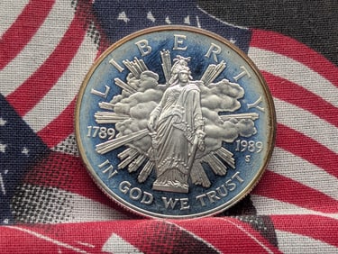 1989-S Bicentennial of the Congress Commemorative 90% Silver Dollar