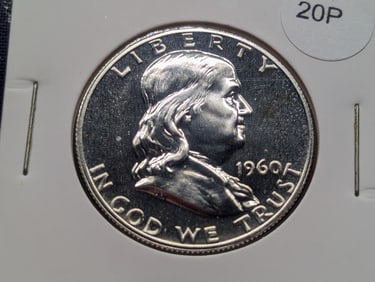 1960 Proof Franklin Half Dollar, 90% Silver