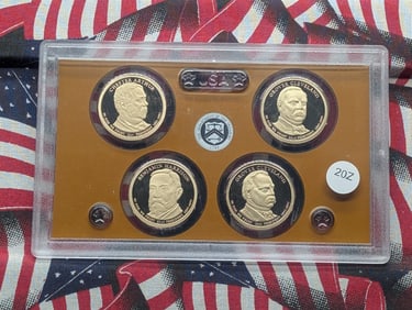2012-S "Proof" Presidential Dollars, No Box/COA