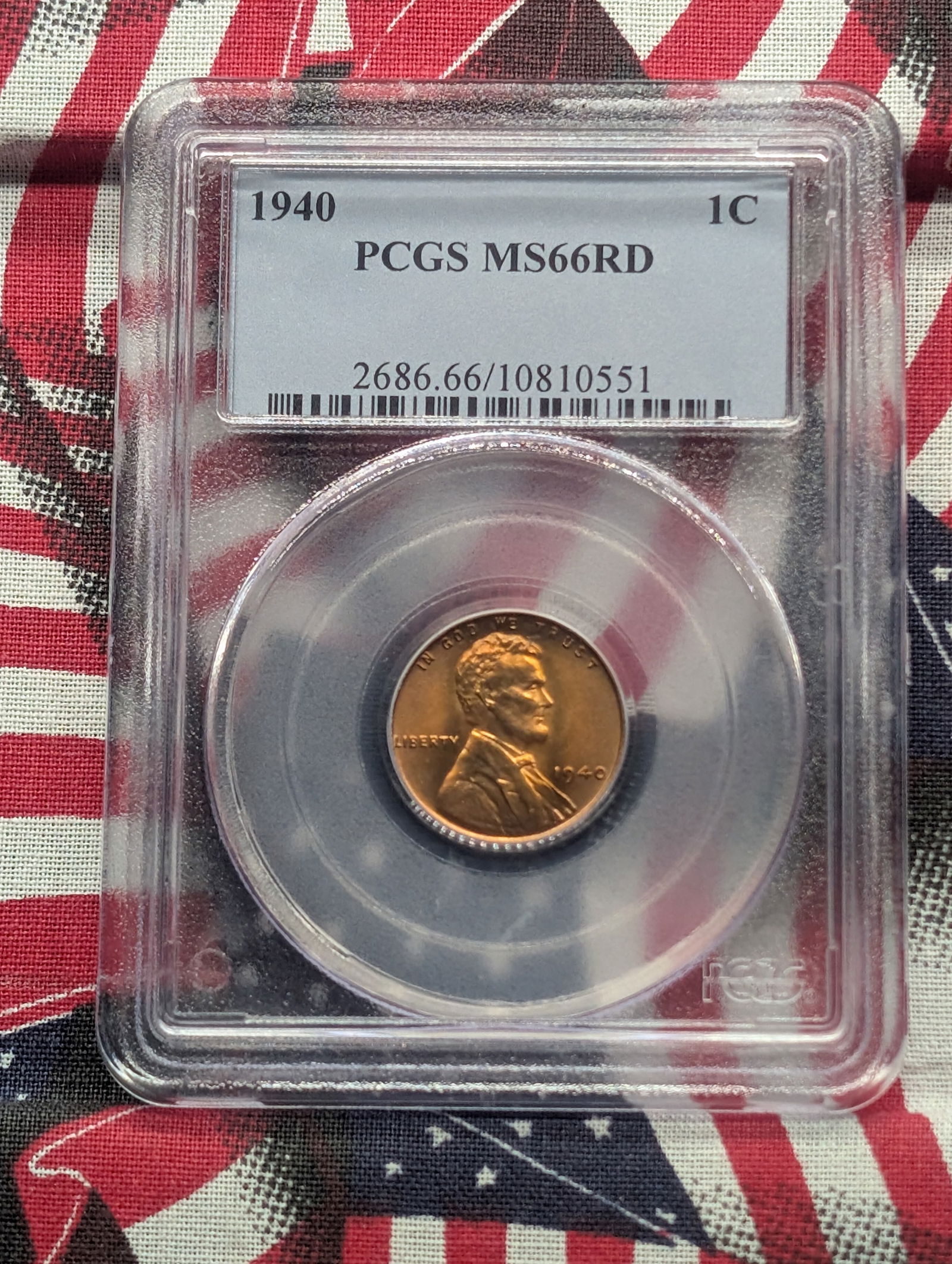 1940 Lincoln Wheat Cent MS66 RD By PCGS (1 of 4)