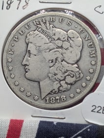1878 CC Morgan Dollar, 90% Silver