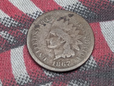 1867 Key Date Indian Head Cent.