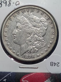 1898 O Morgan Dollar, 90% Silver