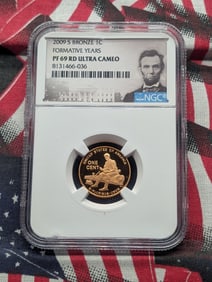 2009-S Bronze Formative Years Bicentennial Lincoln Cent PF69 RD UC By NGC