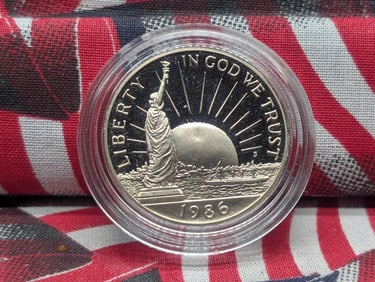 1986-S "Proof" Statue of Liberty Commemorative Half Dollar, Clad