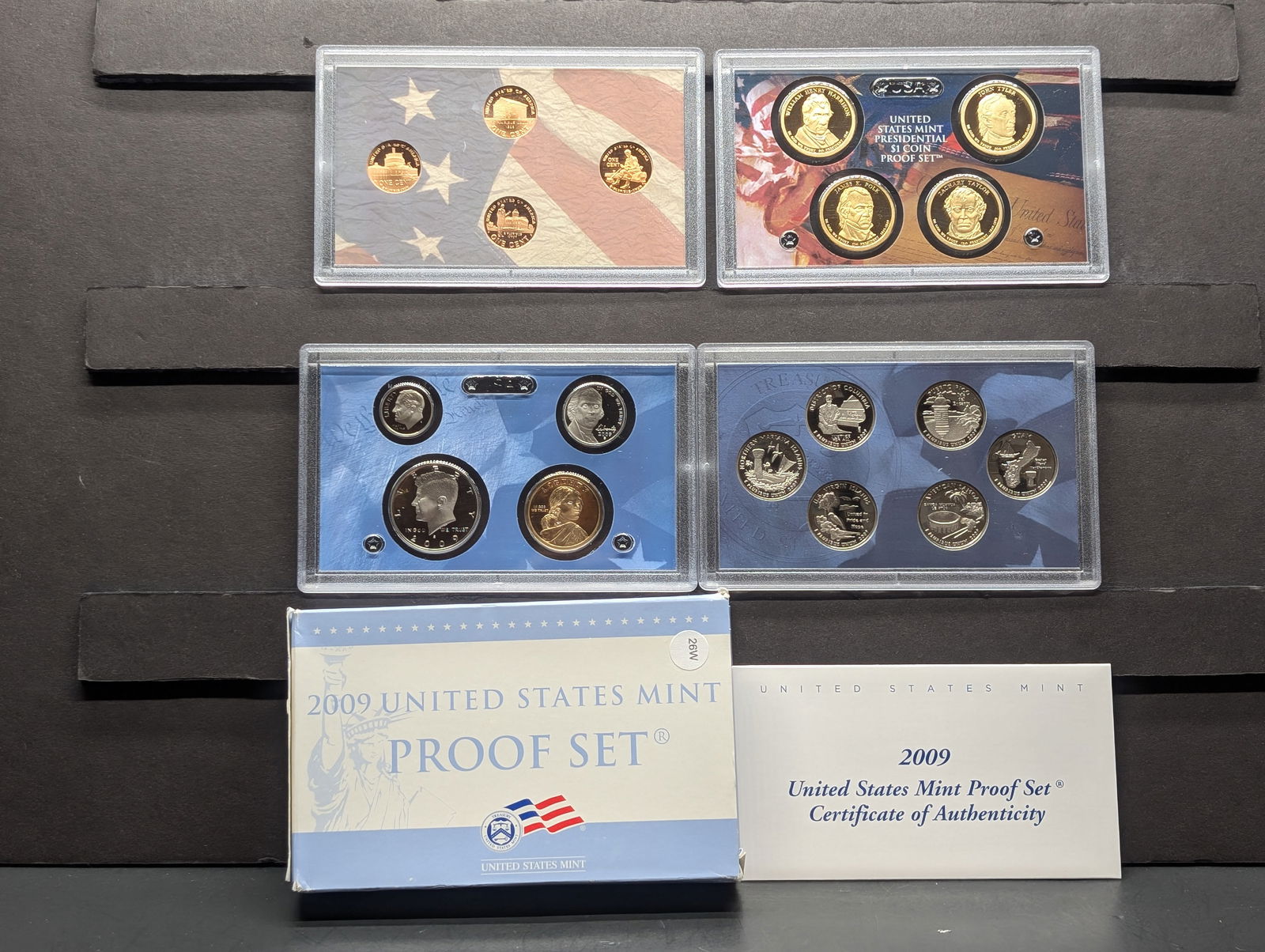 2009-S US Mint Proof Set in OGP w/ COA, 18 Coins, This Set Has It All! Bicentennial Cents, (1 of 10)