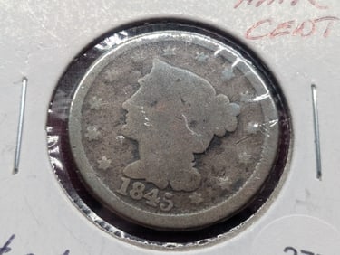 1845 Braided Hair U.S. Large Cent
