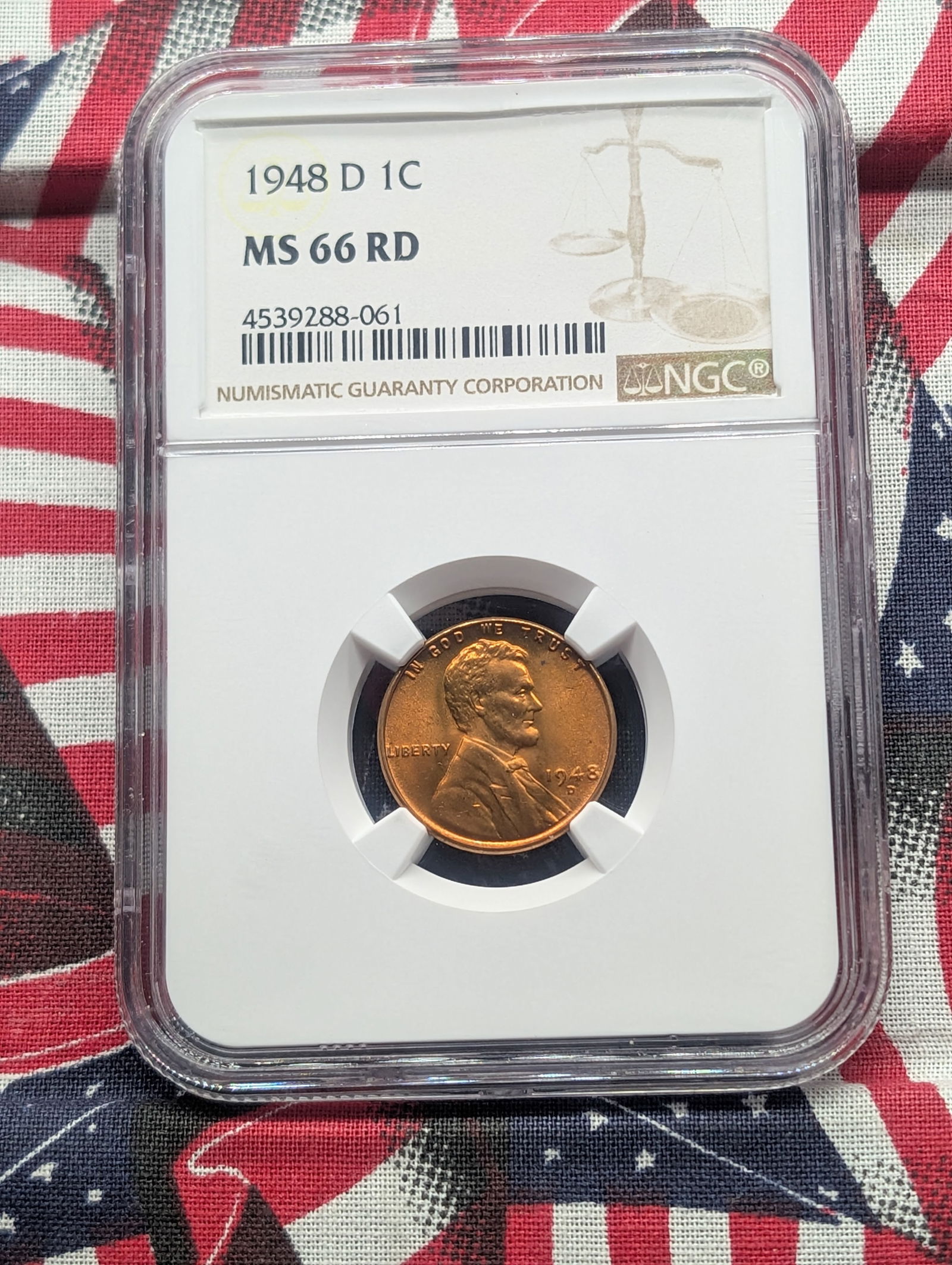 1948-D Lincoln Wheat Cent MS66 RD By NGC (1 of 4)