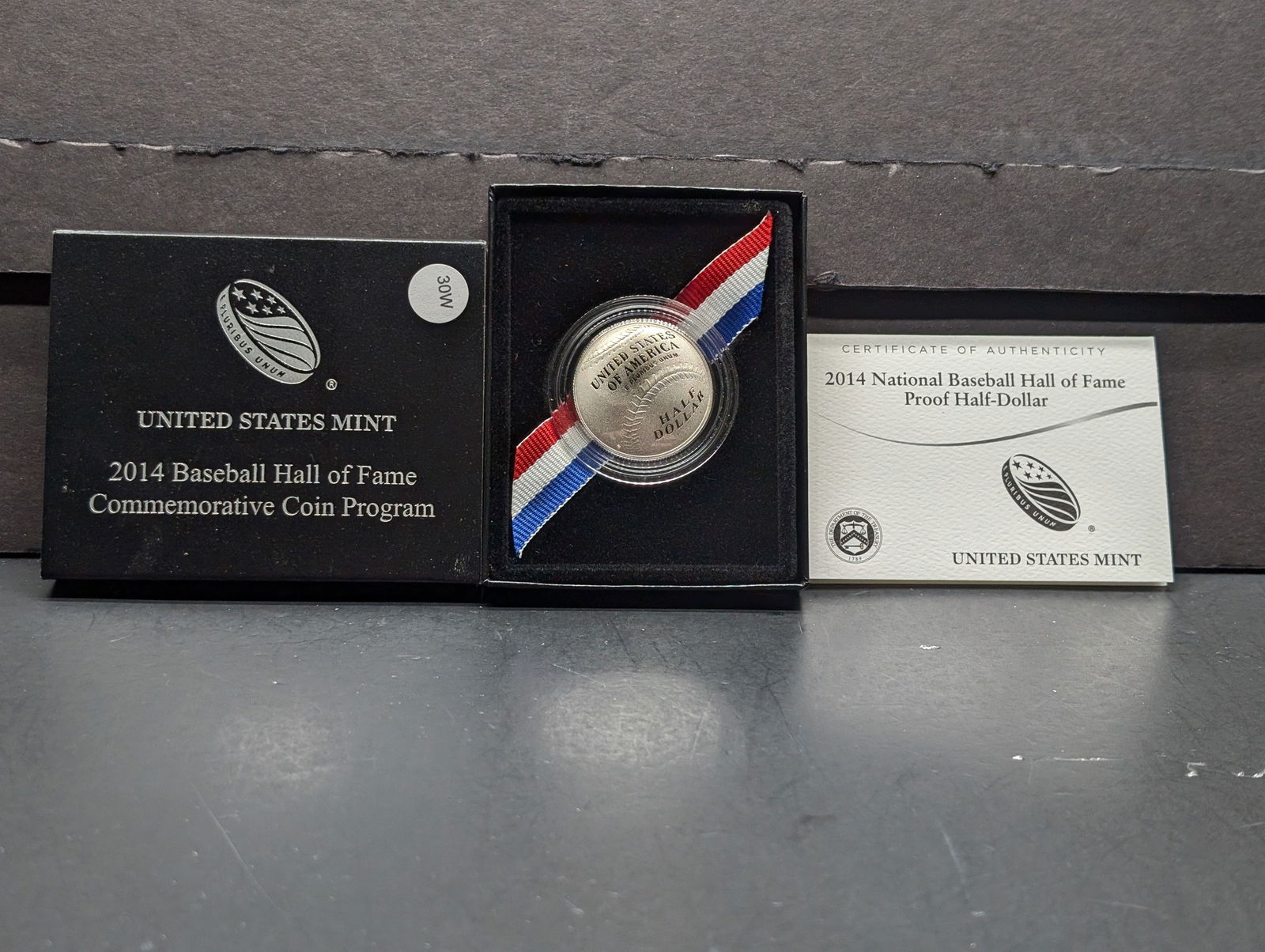 2014-S Proof Baseball Hall of Fame Commemorative Clad Half Dollar in OGP w/ COA (1 of 4)