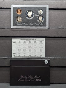 1993-S Silver Proof Set - Three 90% Silver Coins