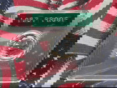 1957 Proof 90% Silver Roosevelt Dime.