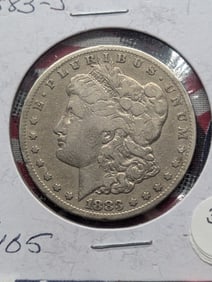 1883-S Morgan Silver Dollar, 90% Silver