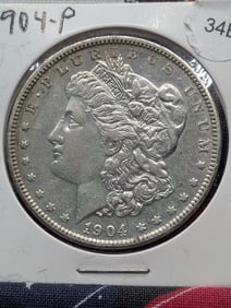 1904 P Morgan Dollar, 90% Silver