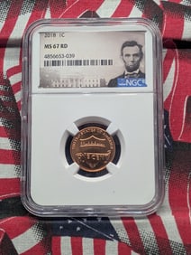 2018 Lincoln Shield Cent MS67 RD By NGC