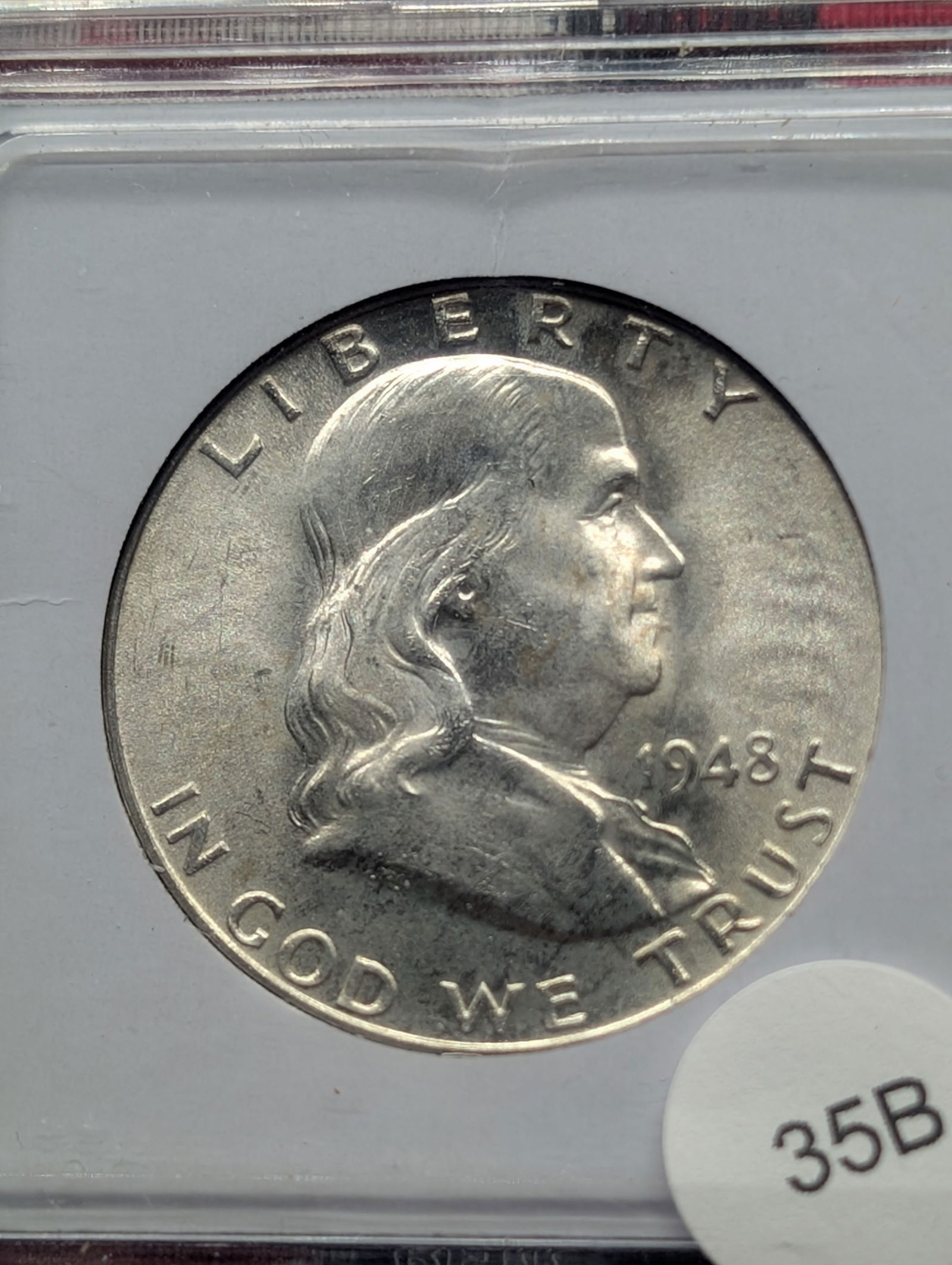1948 P Franklin Half Dollar Very High Grade, 90% Silver (1 of 3)