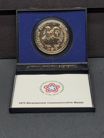 1973 Bicentennial Commemorative Medal Samuel Adams/ Patrick Henry
