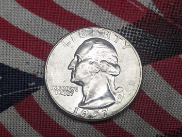 1957 Silver Washington Quarter, 90% Silver