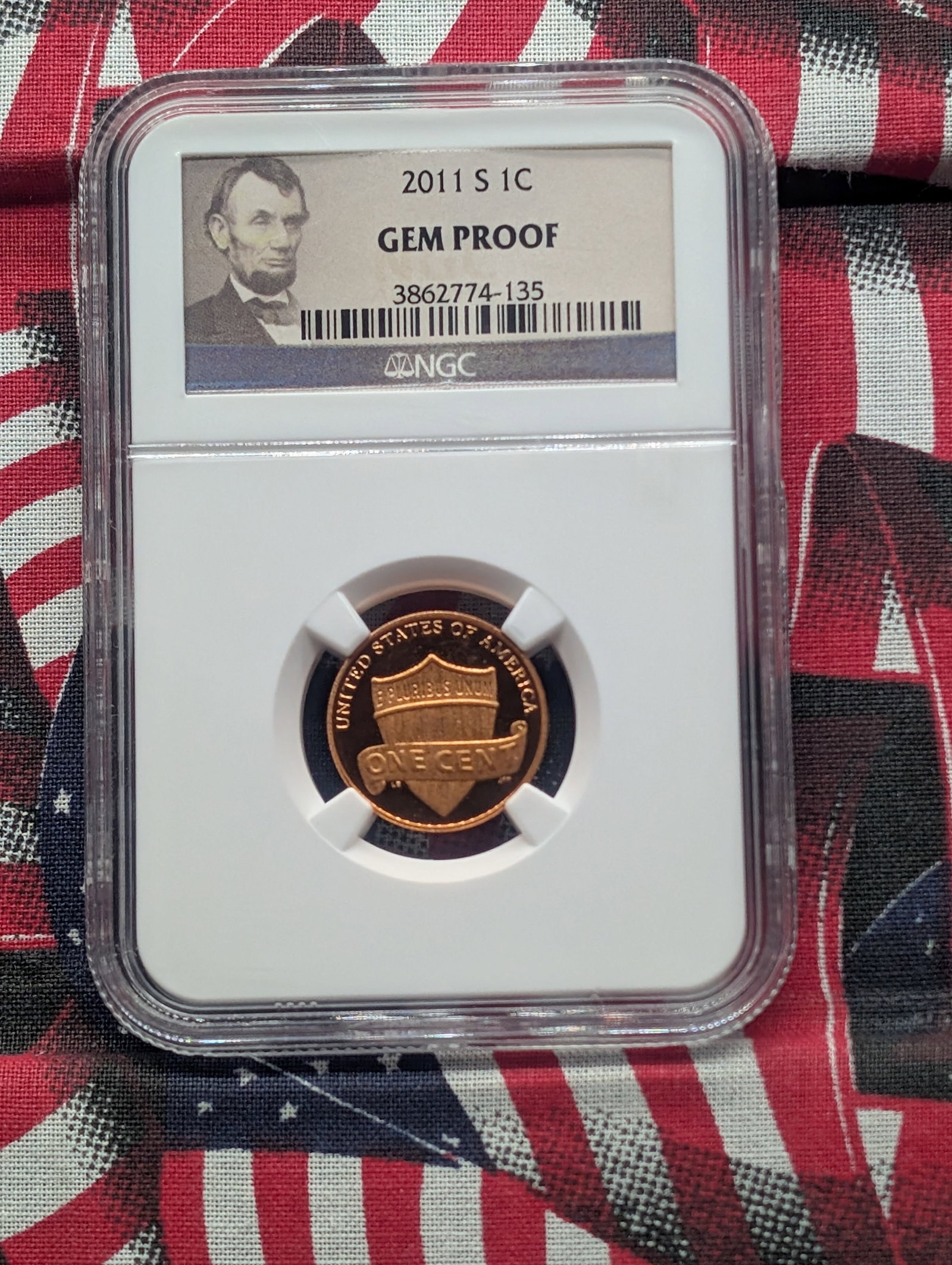 2011-S Lincoln Shield Cent Gem Proof By NGC: 2011-S Lincoln Shield Cent Gem Proof By NGC