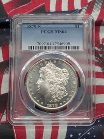 1879 S Morgan Dollar PCGS MS 64 47546909, 90% Silver