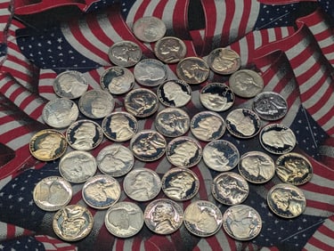 40 Proof Mixed Date Jefferson Nickels