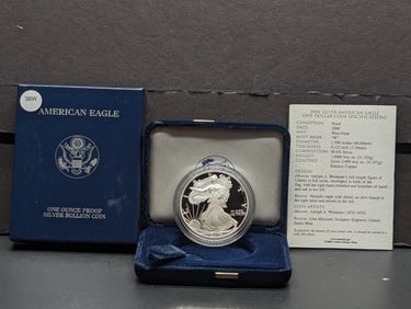 2006-W American Silver Eagle .999 Fine Silver One Troy Ounce in OGP w/ COA