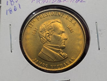 1857-1861 James Buchanan Presidential Medallion, BU