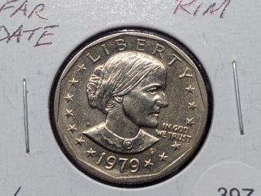 1979-P "Narrow Rim, Far date S.B.A. Dollar