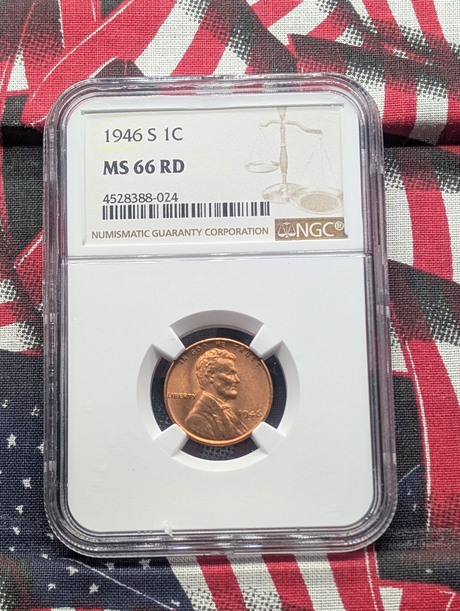 1946-S Lincoln Wheat Cent MS66 RD By NGC (1 of 4)