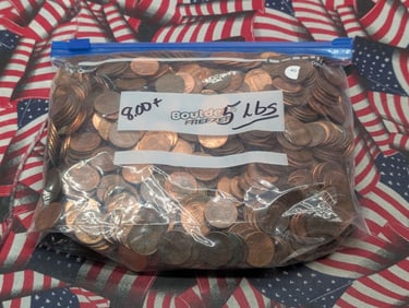 Approx 5 Pounds of Unsearched Lincoln Cents