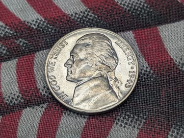 1943-P Jefferson Nickel 35% Silver Jefferson Nickel, Better Grade, WWII Issue!