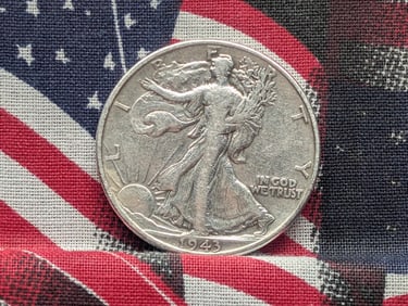 1943, WWII Era - 90% Silver, Walking Liberty Half Dollar, 82 Years Old!