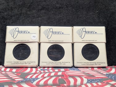 (3) Intercept Shield coin holders (NO Coins)