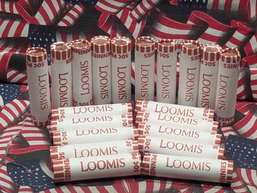 Twenty Rolls of 2025 BU Lincoln Shield Cents - 1,000 Coins Total