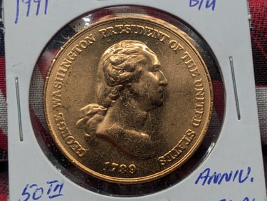 1991 George Washington 50th Anniversary Mt. Rushmore Medal