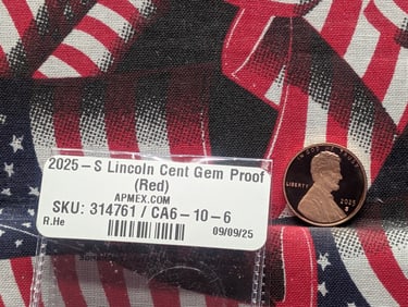 2025-S Lincoln Shield Cent Gem Proof Red