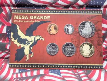 2013 Mesa Grande U.S. American Indian Tribe Coins, 6 Coins