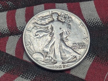 1942 Walking Liberty Half Dollar, WWII Era - 90% Silver, 83 Years Old!