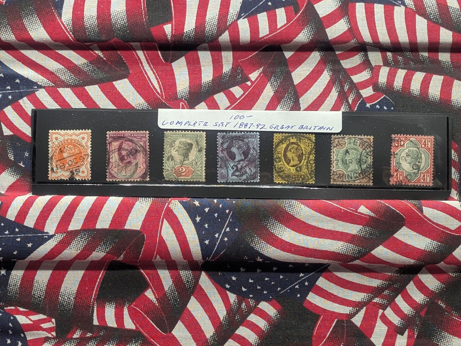 1887-92 Complete Set Great Britain Postage Stamps (1 of 3)