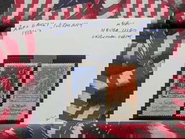 (2) Early 1900's Germany Stamps Both Mint, Original Gum