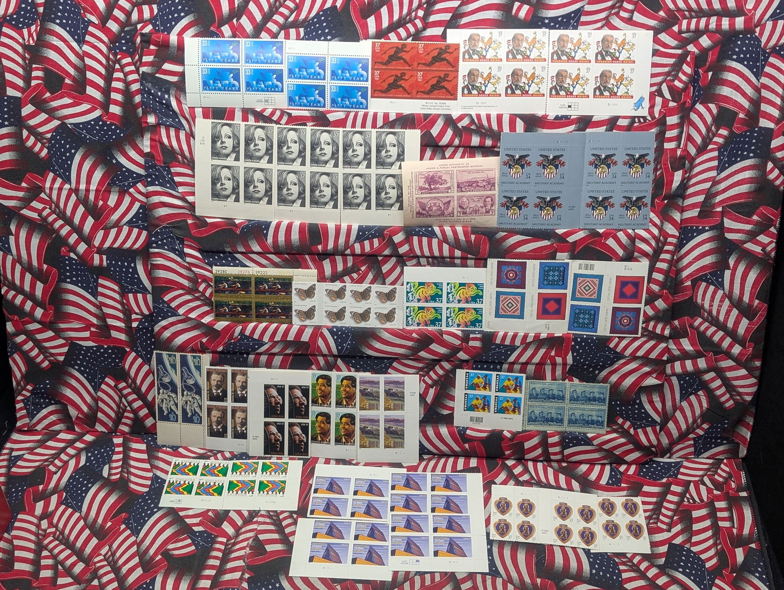 (20) Assorted Plate Block Stamps, All Mint, Original Gum, Never Hinged (1 of 15)
