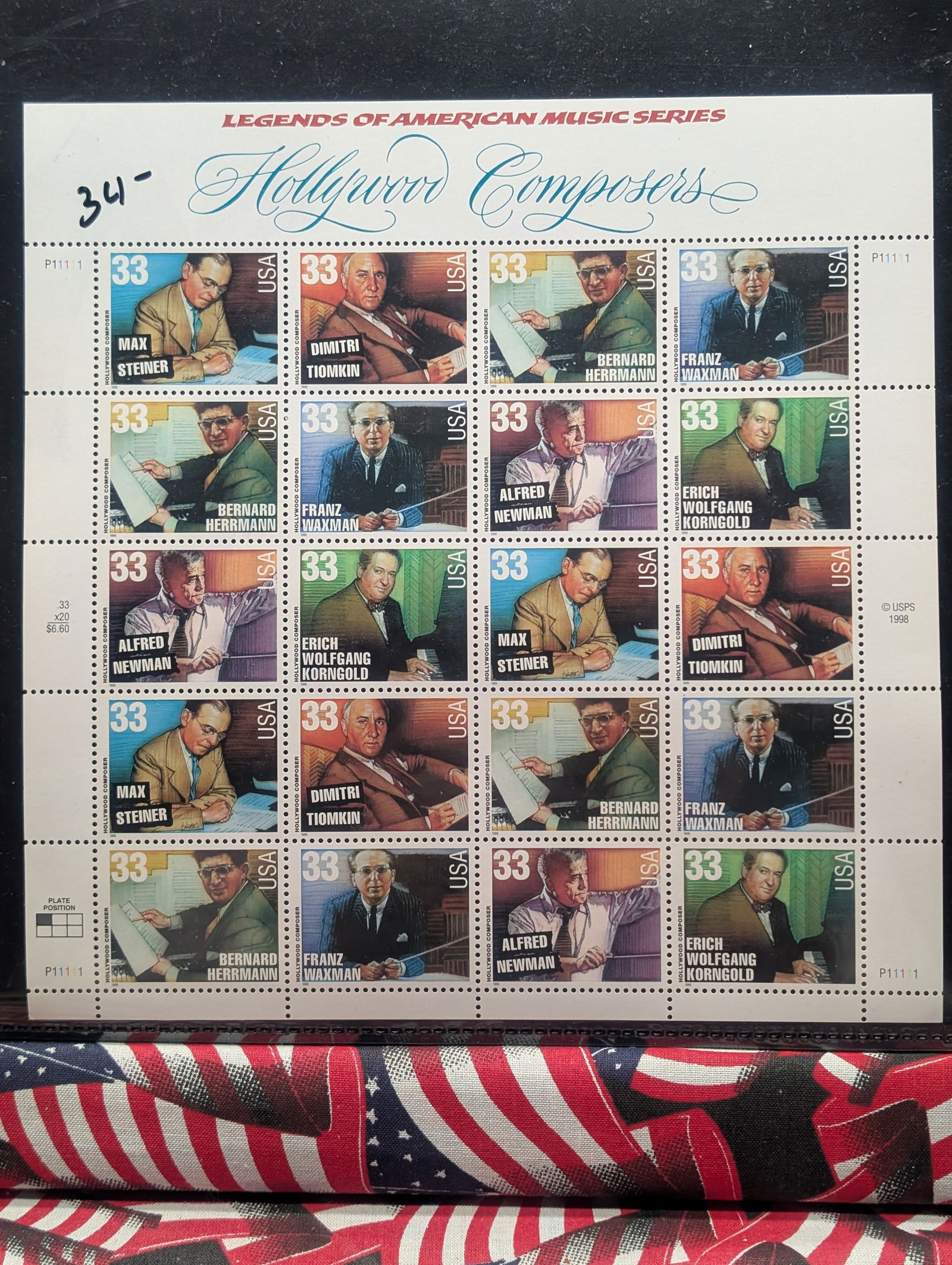 (2) U.S. Mint Sheets Of U.S. Postage, All Mint, Original Gum, Never Hinged (1 of 6)