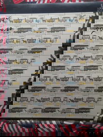 (2) U.S. Mint Sheets Of U.S. Postage, All Mint, Original Gum, Never Hinged